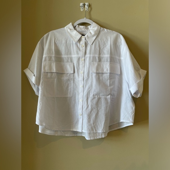 MADEWELL cuffed short sleeve button down - Picture 3 of 7